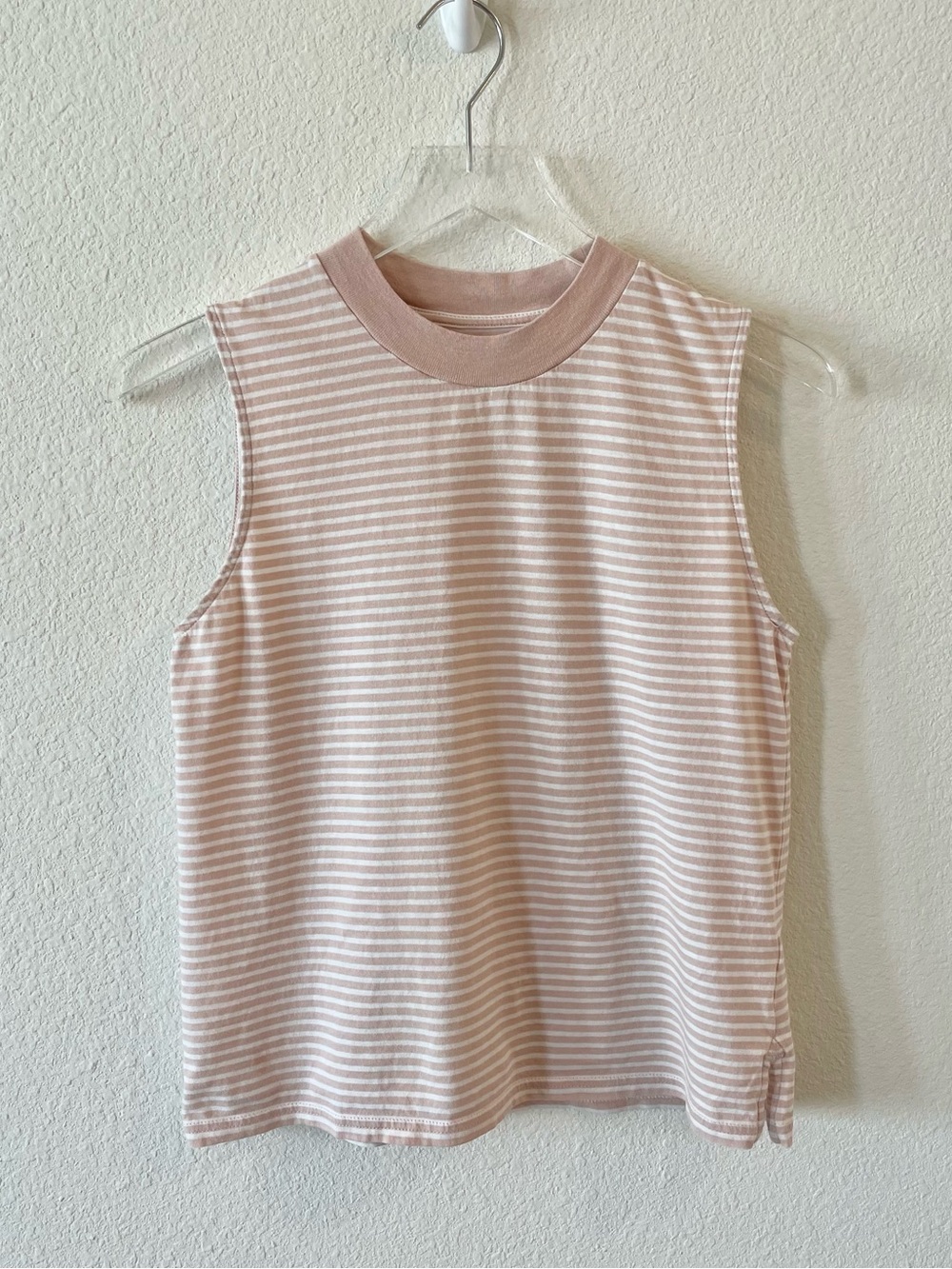 Everlane Sleeveless Striped Crewneck Tank